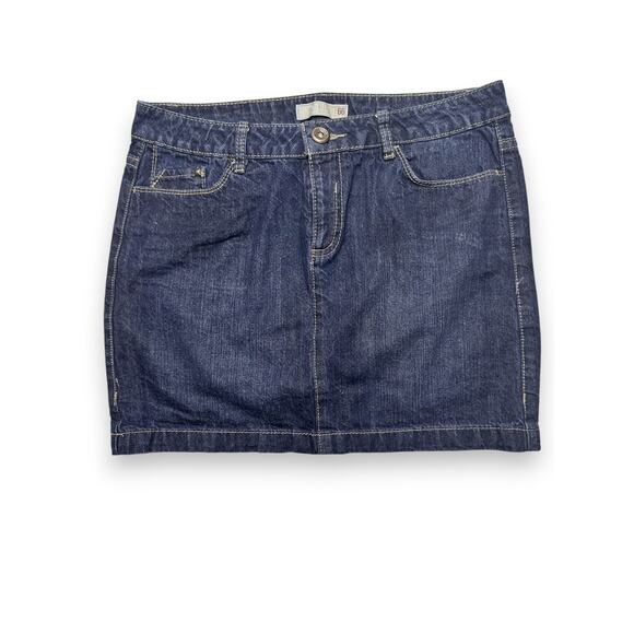 Route 66 Classic Fit Blue Denim Mini Skirt Size 6 - Picture 2 of 6